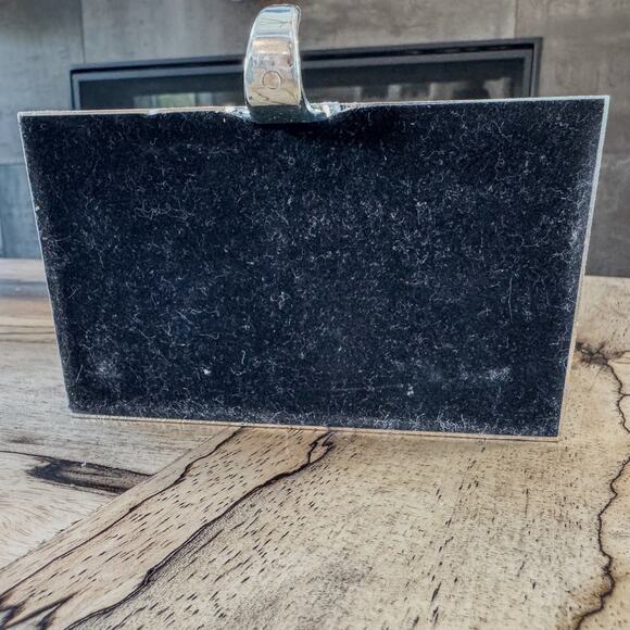 Festive Glass Like Acrylic Christmas Snowman Stocking Hanger Winter Scene Base - Picture 11 of 12